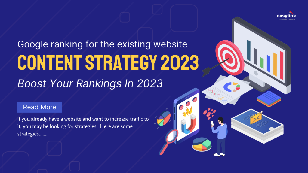 Content strategy & Google ranking for the existing website